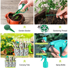 Rotatable sprayer offers adjustable mist and direct spray for precise watering.