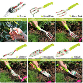 Waterproof tote bag keeps tools organized and protected.