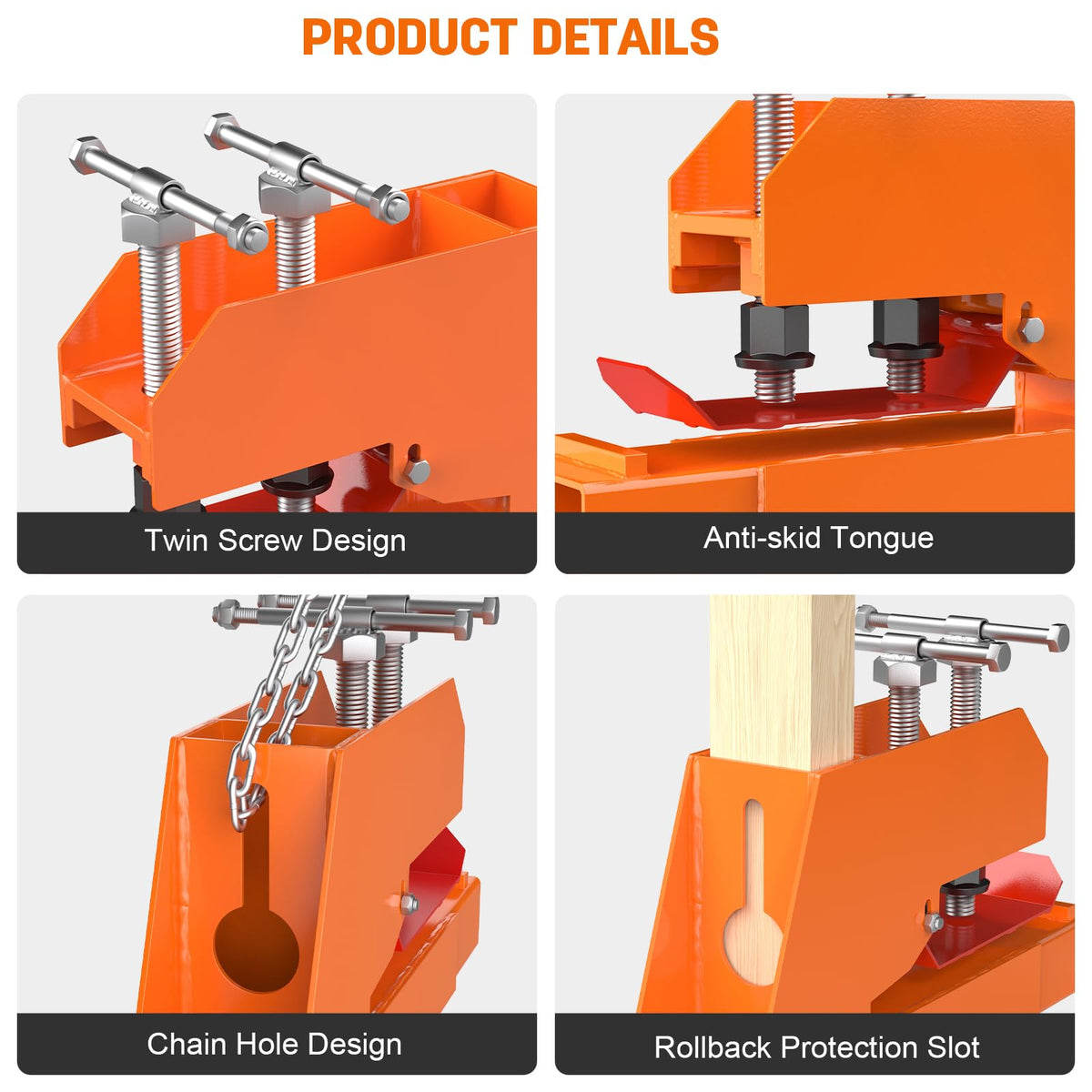 Sulythw heavy-duty steel forks with powder-coated finish resist rust