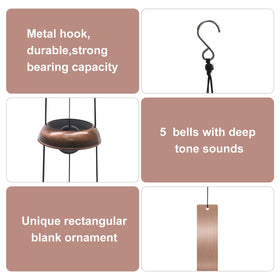 SumDirect wind chimes displayed in garden for calming summer breeze and decor.