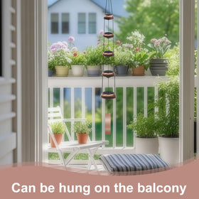SumDirect wind chimes red copper finish adds elegant visual appeal.