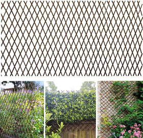Sumery nature willow trellis closed 11x47 enables compact fence and plant support