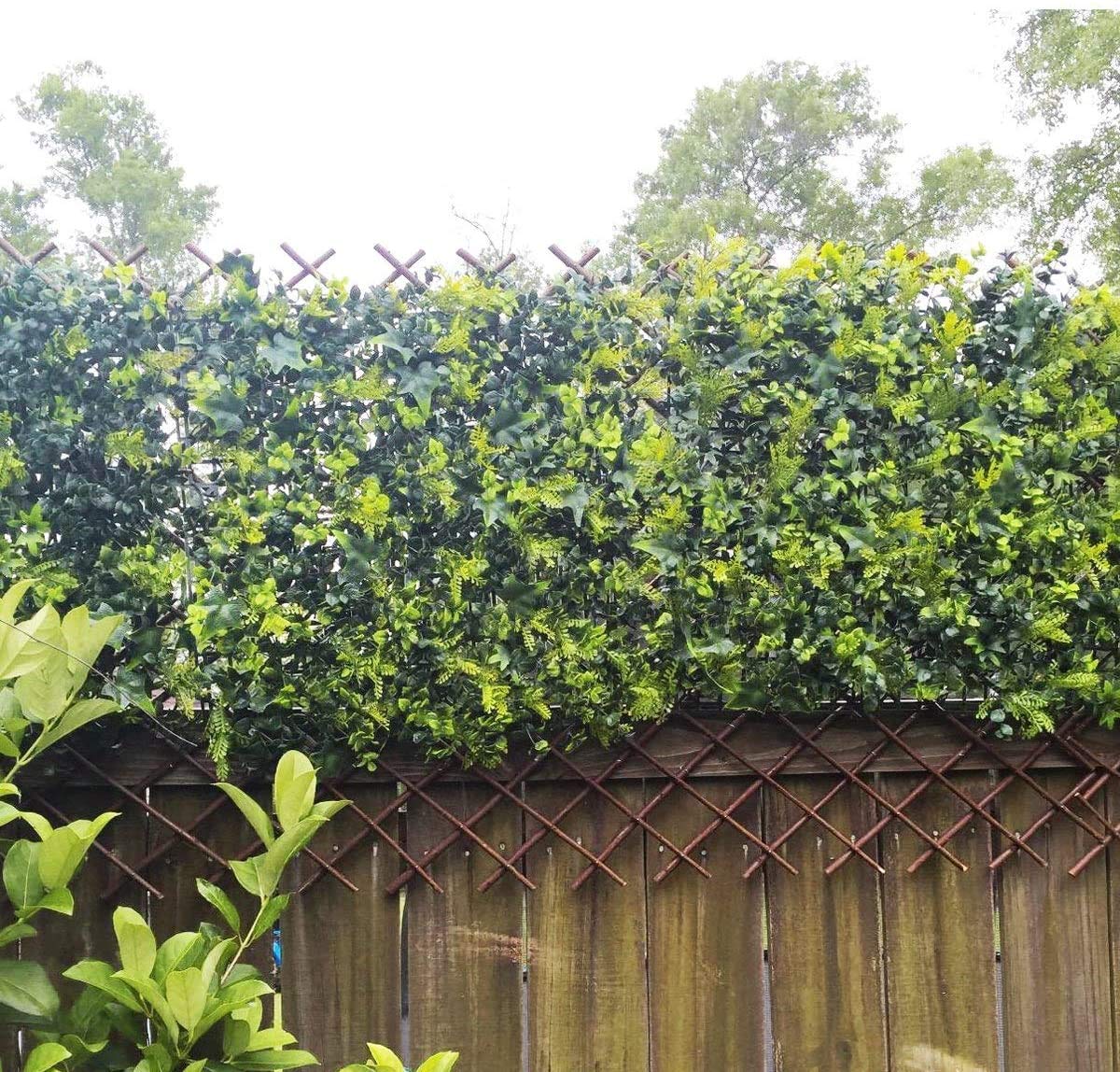 Sumery willow fence panel as garden divider for organized outdoor space