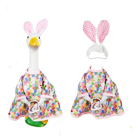 Sumetamii Easter goose with bunny hat adds instant porch charm and photo-worthy moments.