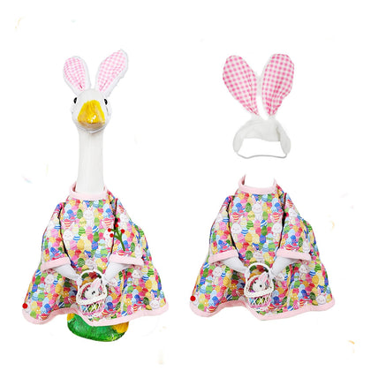 Sumetamii Easter goose with bunny hat adds instant porch charm and photo-worthy moments.