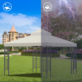 Sumfaller 120x120 base fits most standard gazebos.