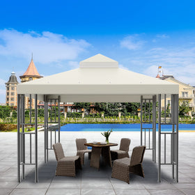 Sumfaller top-tier 36x36 cover adds extra protection and shade.