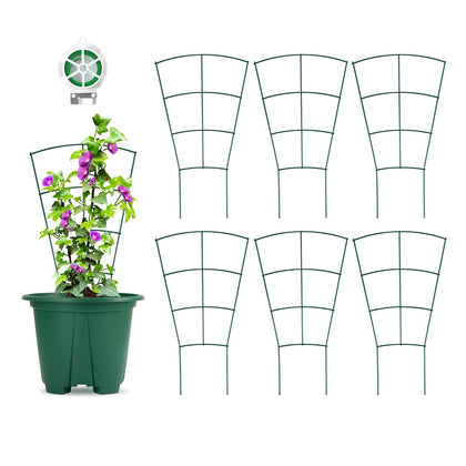 SUMGROW 6-pack indoor plant trellis 16in supports climbing plants for tidy growth