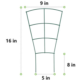 SUMGROW heavy-duty iron trellis with dark green finish for sturdy plant support