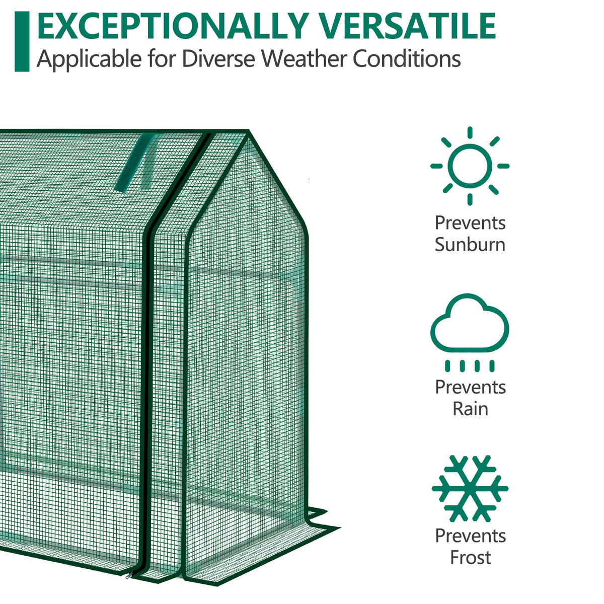 SUMGROW mini greenhouse seedling use inside supports early growth with warmth and humidity control.