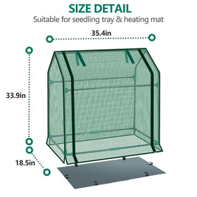 SUMGROW mini greenhouse tabletop side ventilation panel promotes airflow for healthy growth.