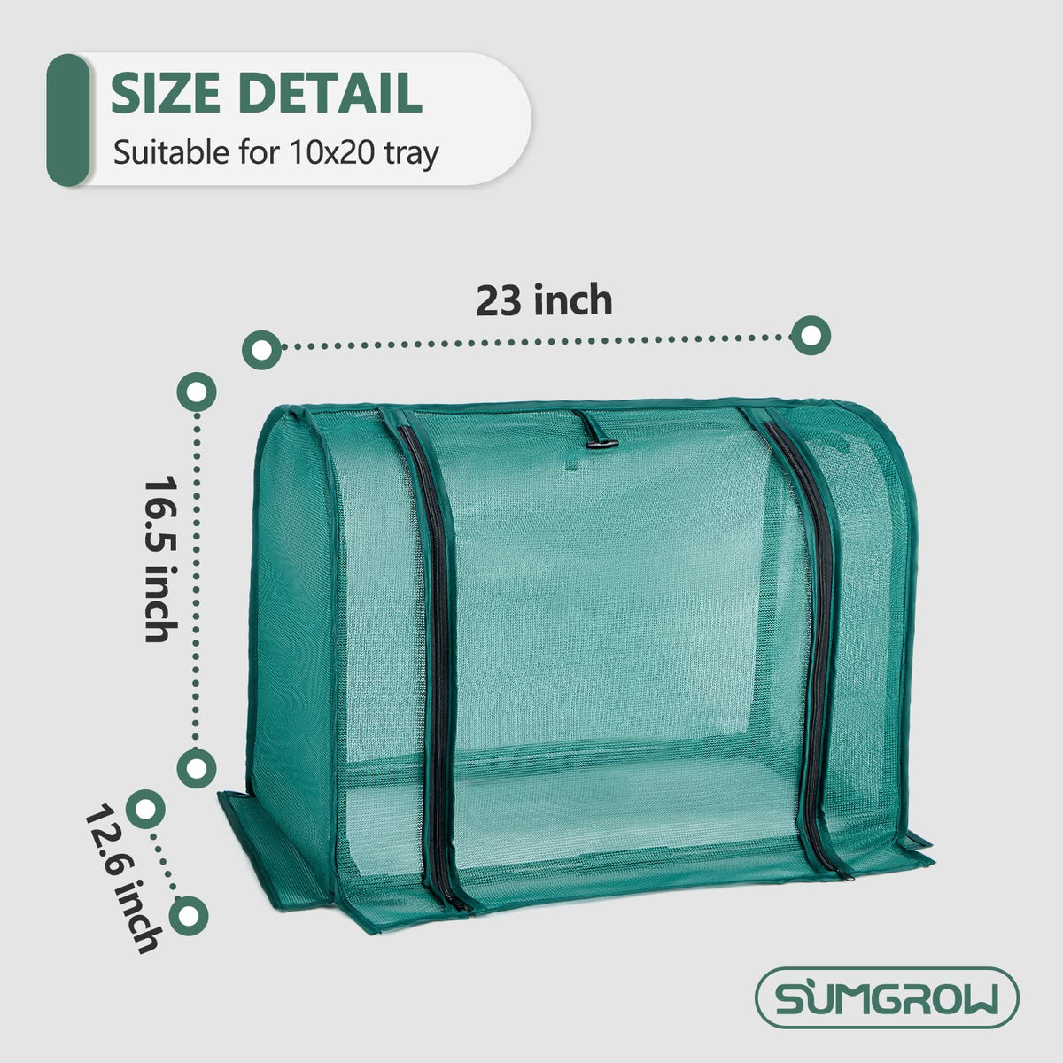 SUMGROW mini plant shades garden setup showing indoor and outdoor use