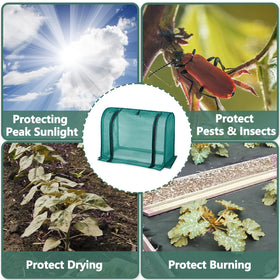 SUMGROW mini plant shades indoor outdoor use in compact garden setup