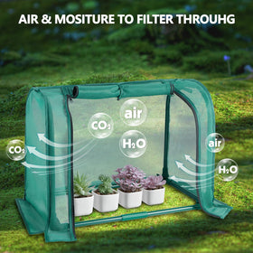 SUMGROW mini plant shades zippered flaps enabling easy watering and pruning