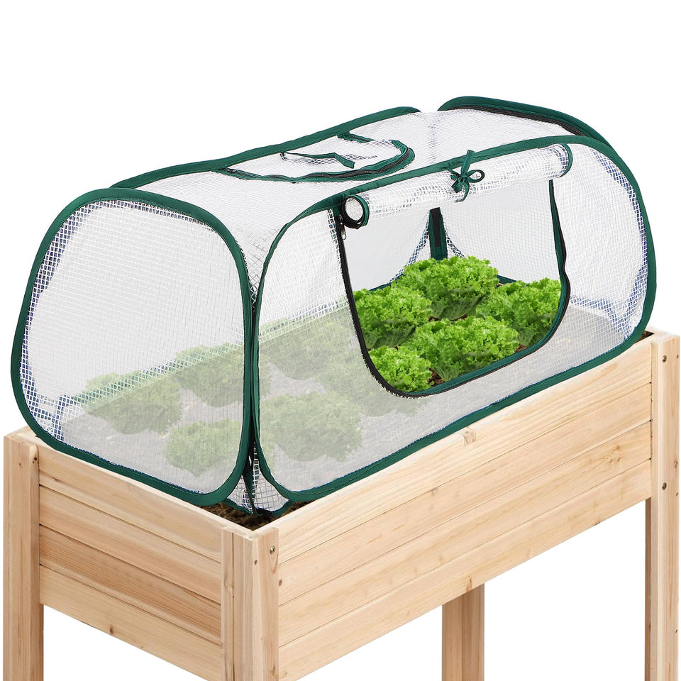 SUMGROW Pack-2 garden bed cover protects seedlings with sturdy 45x22x16 coverage