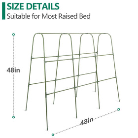Sumgrow trellis netting detail supports vines while allowing airflow.