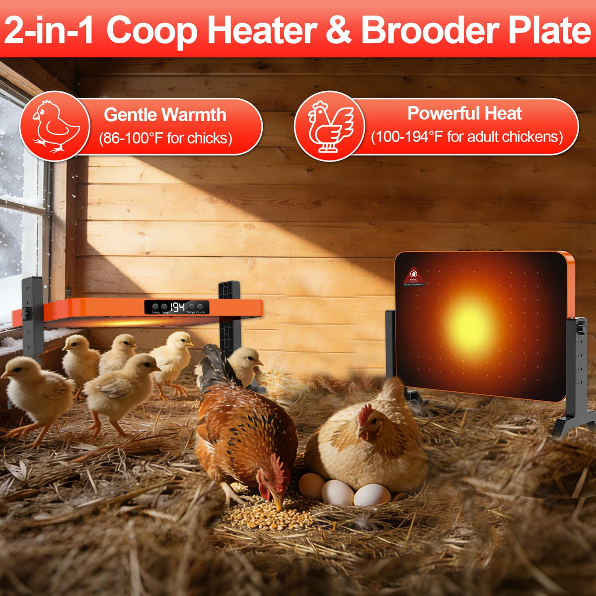 SUMLGT heater remote control enables easy temperature tweaks.