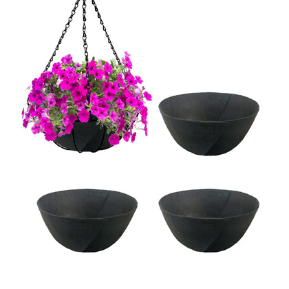 Sumloty 12-inch fabric planter liner for hanging baskets moisture control