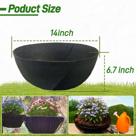 Sumloty felt basket liner for hanging planters with neat appearance