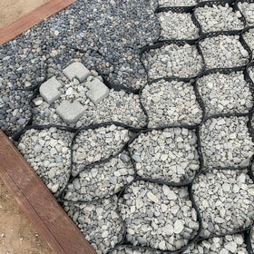 Sumloty driveway base underlayment ready for gravel or grass