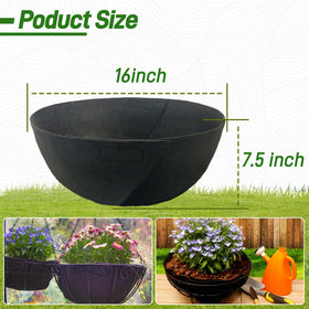 Sumloty felt planter liner 4-pack for durable, neat baskets