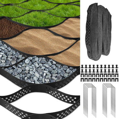 Sumloty gravel grid panel setup showing quick install and solid base