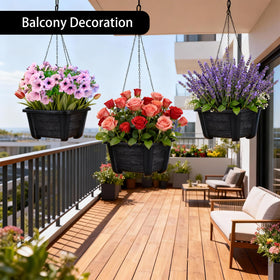 Interior elevated net pad in Summer Flower planters promoting root aeration.