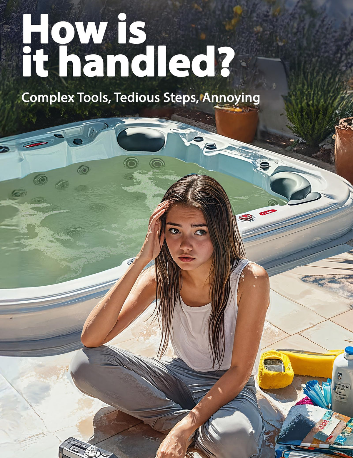 SUMMERBUDDY spa clarifier clumps particles to boost filtration efficiency in your tub.