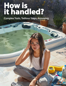 SUMMERBUDDY spa clarifier clumps particles to boost filtration efficiency in your tub.