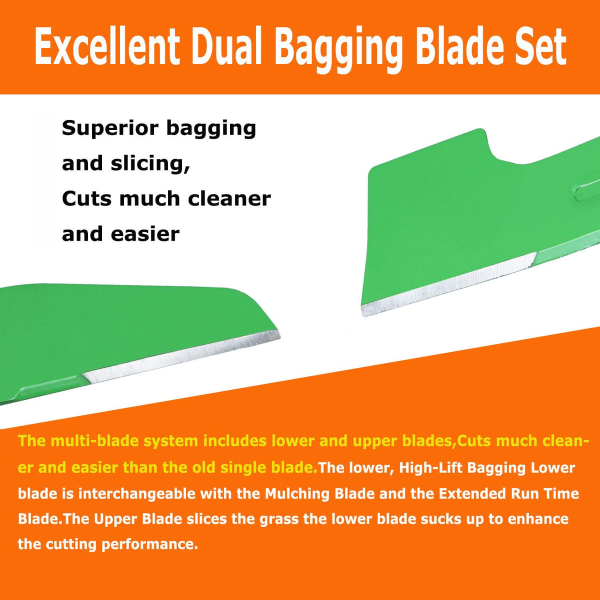 SummerCool AB2102D blade for EGO LM2130 series delivering efficient cutting and enhanced bag airflow