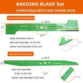 SummerCool AB2102D spiral-edge design blade for durable mowing performance