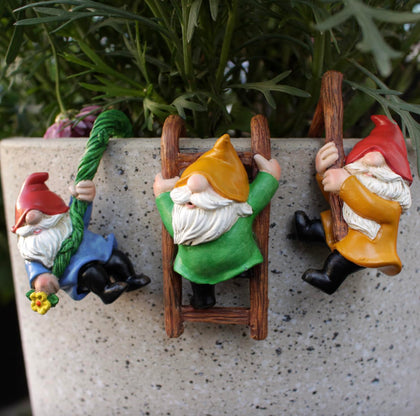 Summerdate gnomes statue on porch enhances outdoor charm