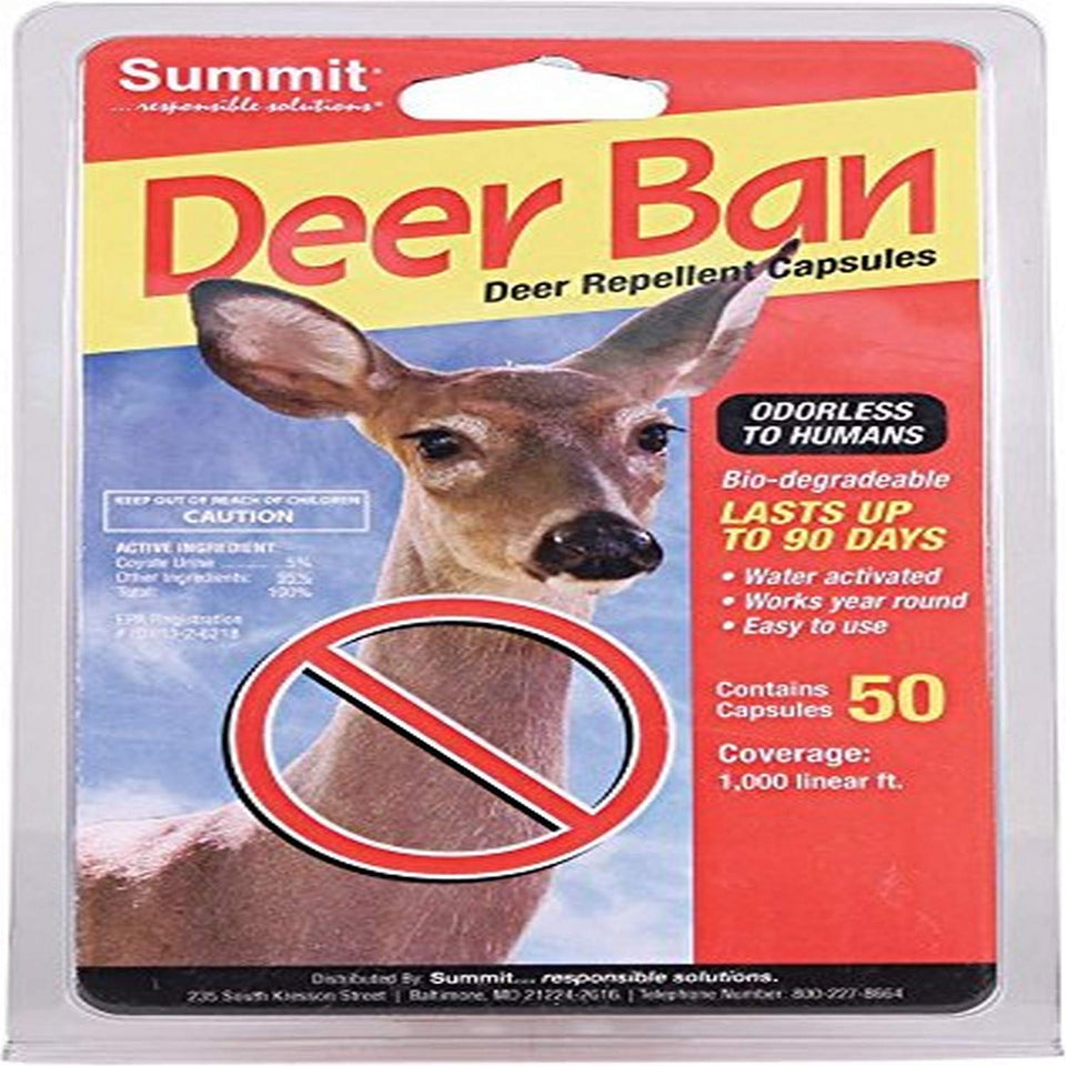 Summit Appliance Responsible SOLUTN 2001 deer repellent capsules protect gardens year-round