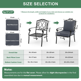 Summsun cushions come in 3 sizes and 7 colors to fit your space.