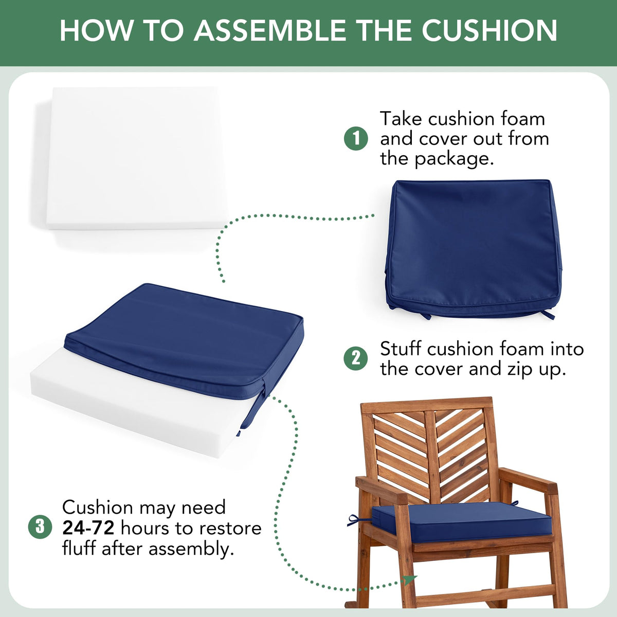 Summsun all-weather cushions suited to patios, lawns, balconies, and poolside areas.