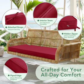 Summsun bench cushion with 3-inch thickness for added comfort