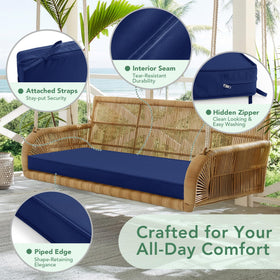 Summsun bench cushion removable cover for easy cleaning and maintenance.