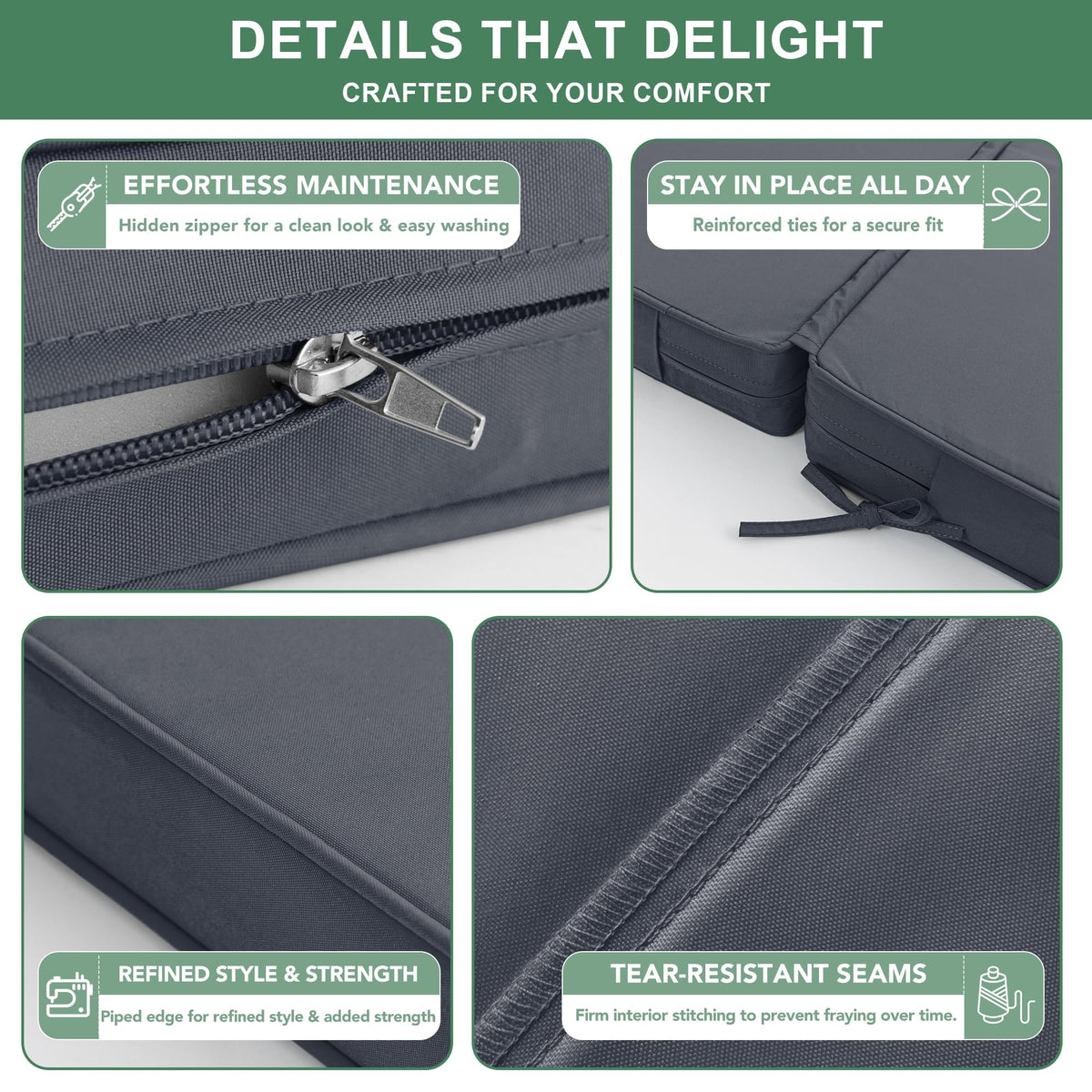 Summsun easy-assembly cushions without tools