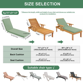 Summsun removable covers enable easy cleaning after outdoor use