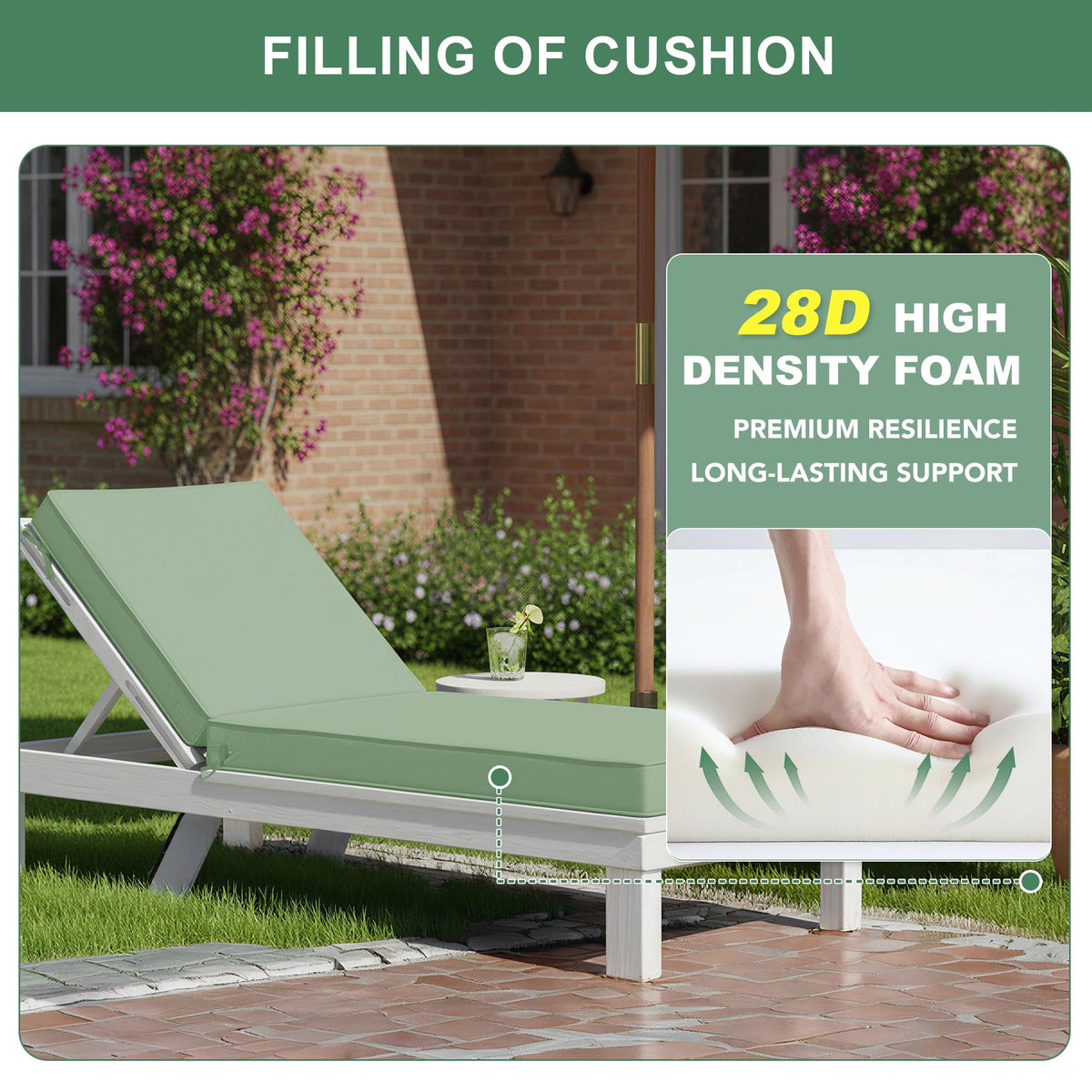 Summsun sage green fabric adds a natural color option for patios