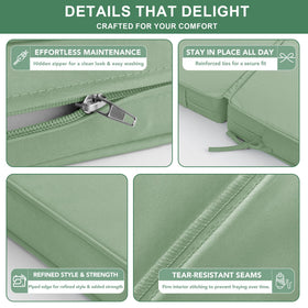 Summsun cushions in two sizes fit various chaise loungers