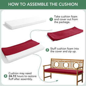Summsun cushion arrives compressed and expands to full shape