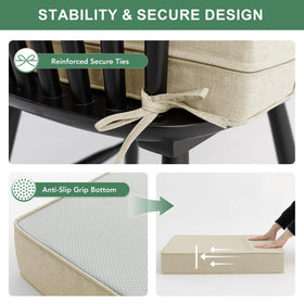 Summsun outdoor cushion showing dual water protection for light rain