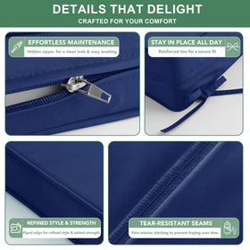Summsun navy cushion color stays vibrant with fade resistance