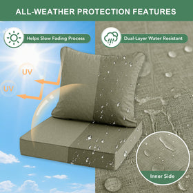 Summsun dual-tie system keeps seat cushion securely in place.