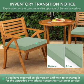 Summsun four-pack cushions ideal for family gatherings and multi-seat setups.