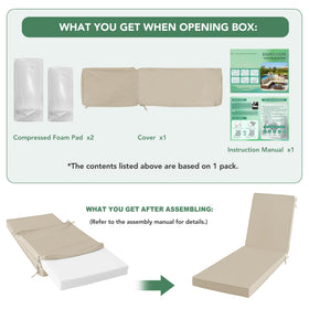 Machine-washable covers for Summsun outdoor cushions simplify maintenance.