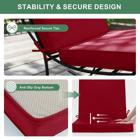 Summsun non slip bottom grips the chair to stay put