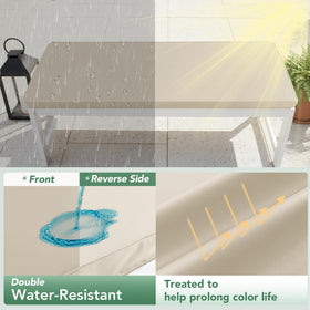 Summsun cushion edge detail highlighting 3-inch thickness for added comfort.