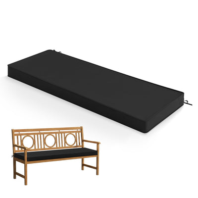 Summsun outdoor bench cushion 59x18 with waterproof fabric for all-weather use